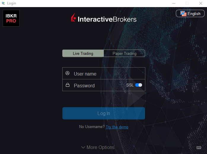Interactive Brokers Login Page